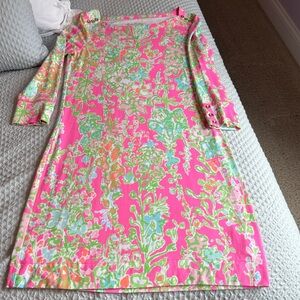 Lilly Pulitzer Pink and Green Patterned Top